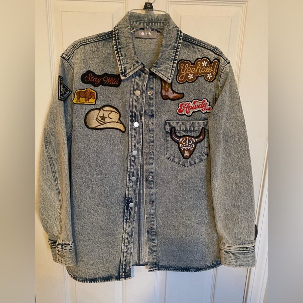 Blue b denim jacket